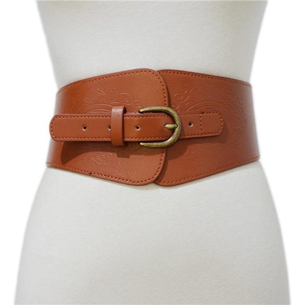 ✨ Elastic Fabric & Soft PU Leather Belt – Comfortable Stretch Waist Accessory